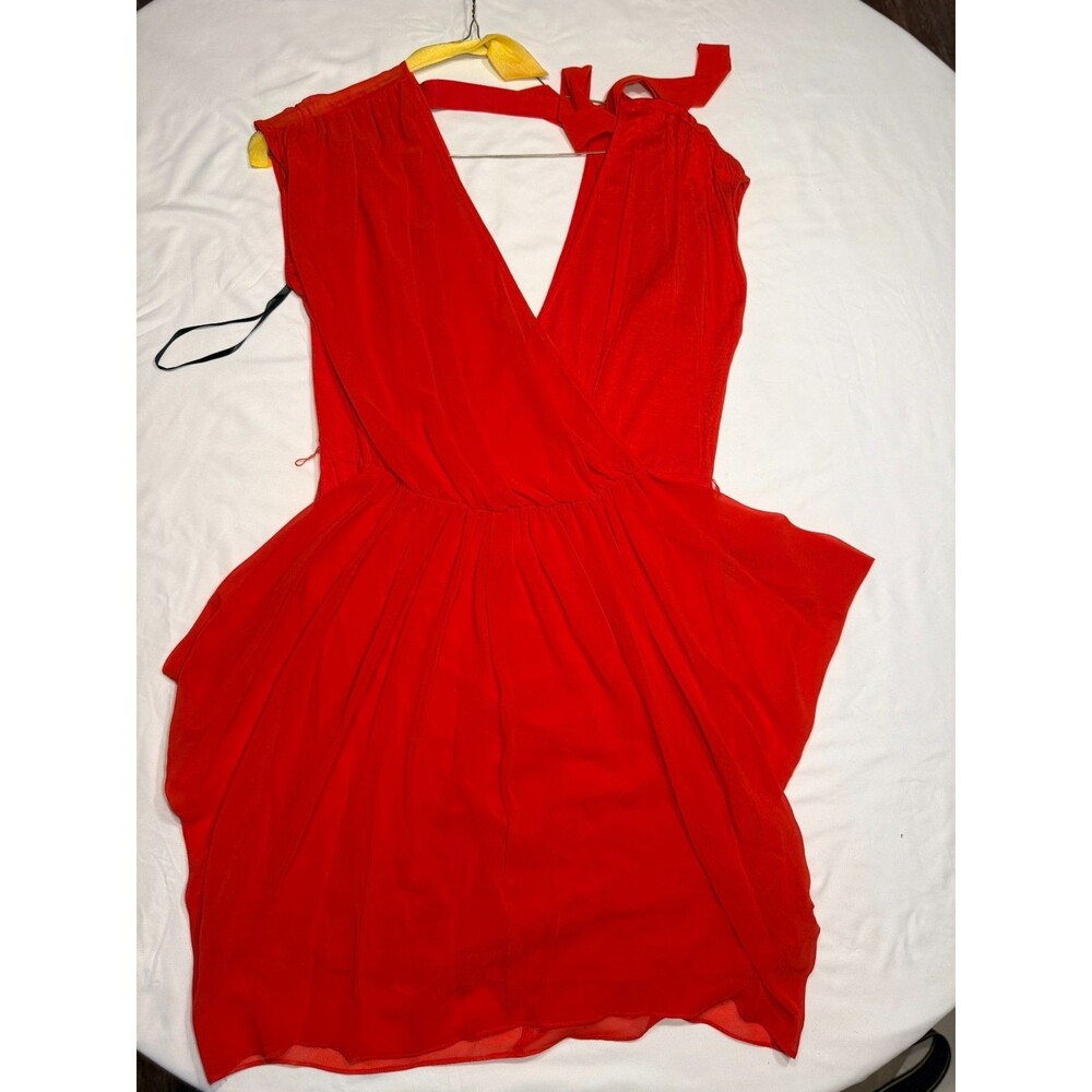 Bebe Vintage Red Party Dress Size Medium